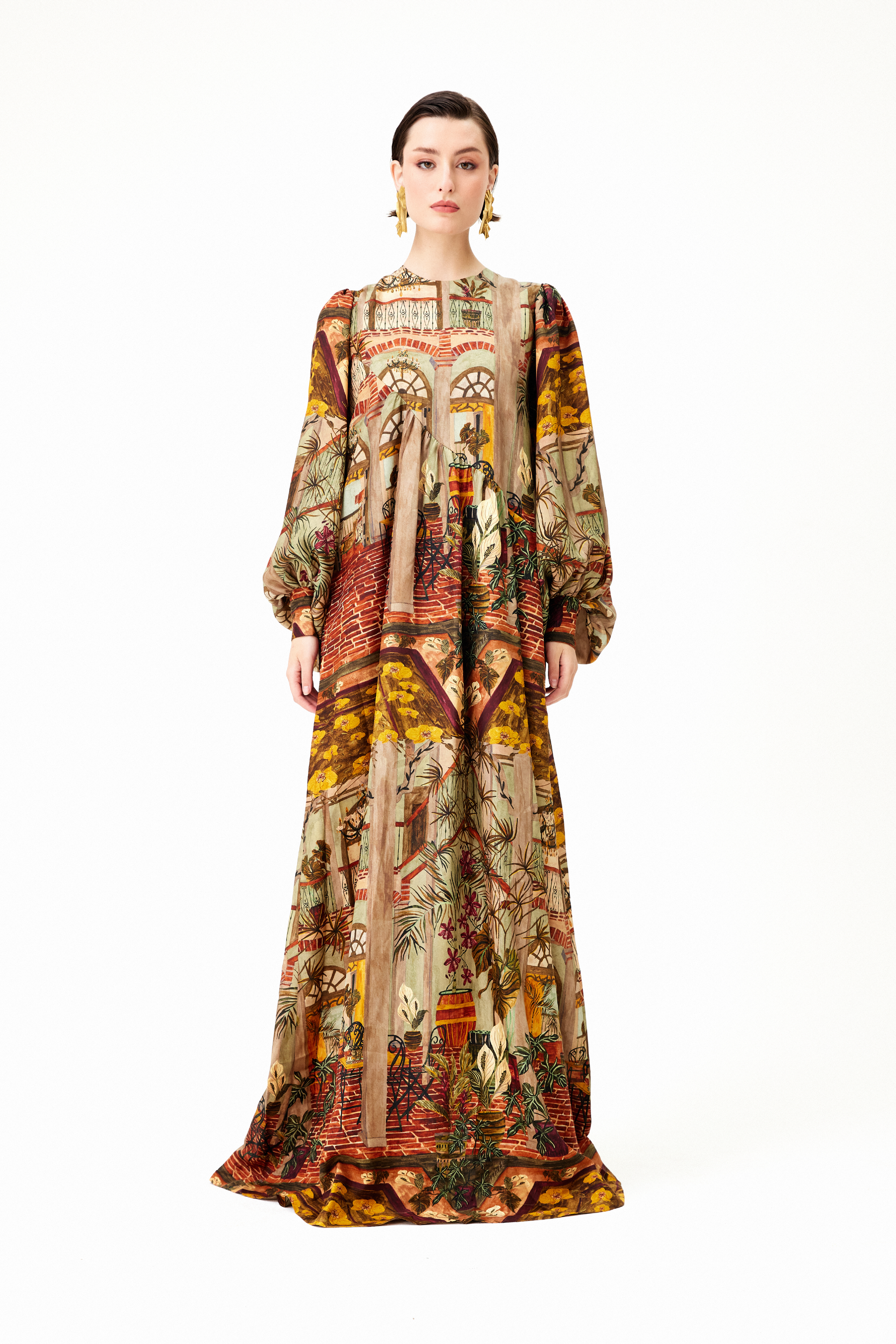 ava maxi dress Riveria Print Ava Bustier Maxi Dress