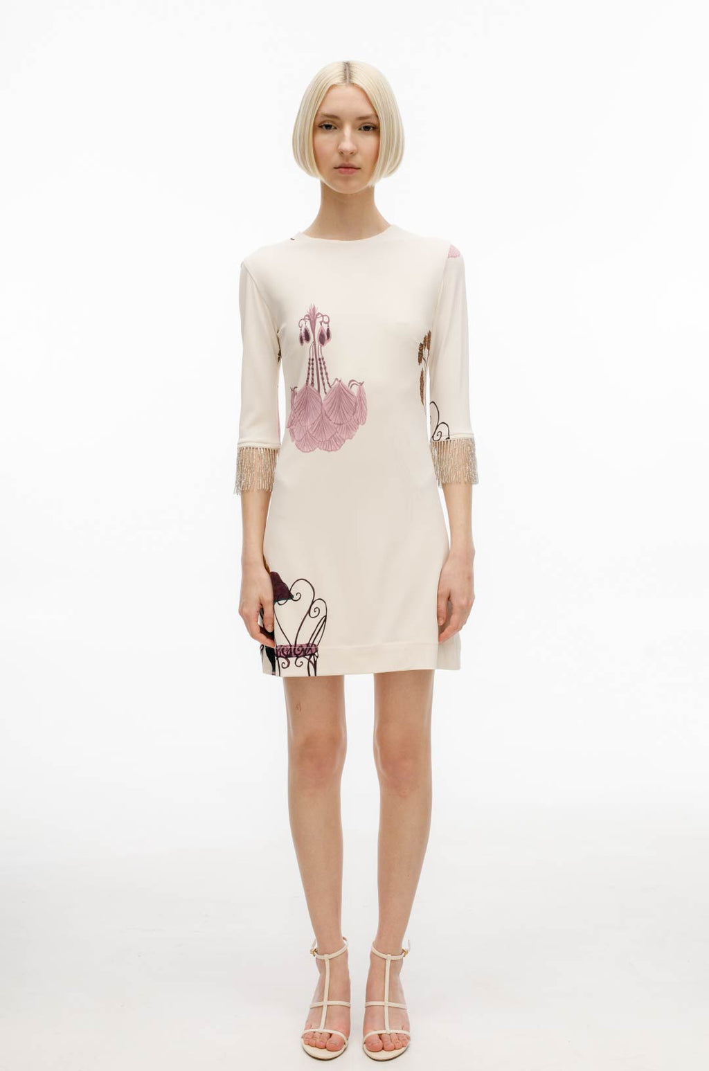 sidonie mini dress Sidonie Champagne Satin Lace Up Back Mini Dress
